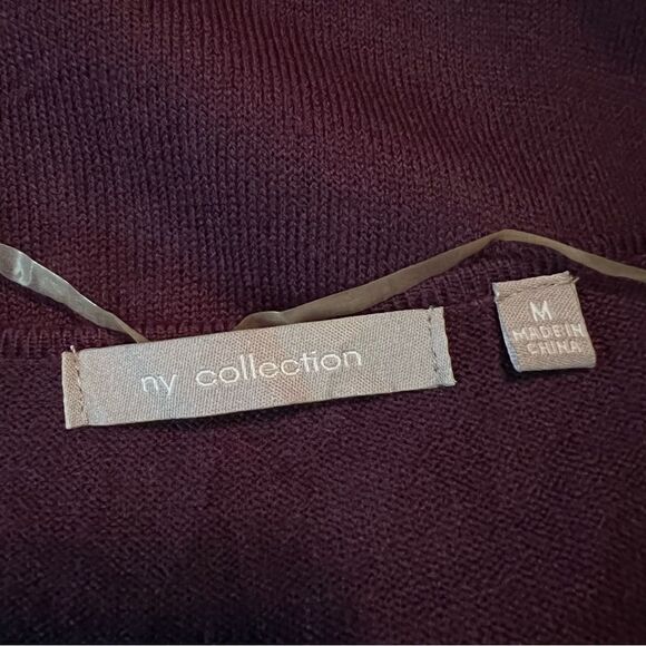 NWT! NY collection purple knit dress. Size medium - Picture 3 of 11